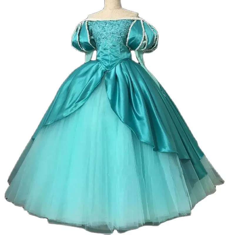 Top Quality Princess Dresses Cosplay Costume With Pearls Lace Up Ariel Dress Adult Women Halloween Party outfit
Top Quality Princess Dresses Cosplay Costume With Pearls Lace Up Ariel Dress Adult Women Halloween Party outfit