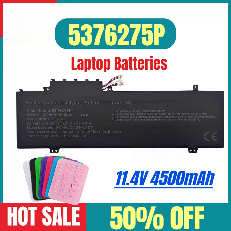 11.4V 4500mAh for 5376275P NV-509067-3S UTL-519068-3S UTL-509068-3S Laptop Batteries
11.4V 4500mAh for 5376275P NV-509067-3S UTL-519068-3S UTL-509068-3S Laptop Batteries