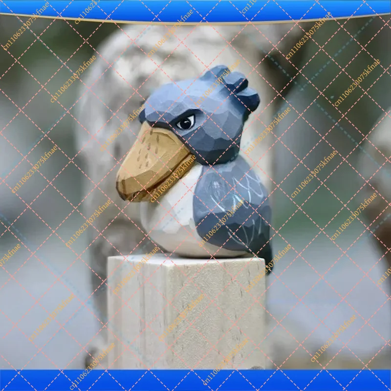 Handmade Solid Wood Shoebill Stork Figurine, Carved Wooden Desk Ornament
Handmade Solid Wood Shoebill Stork Figurine, Carved Wooden Desk Ornament