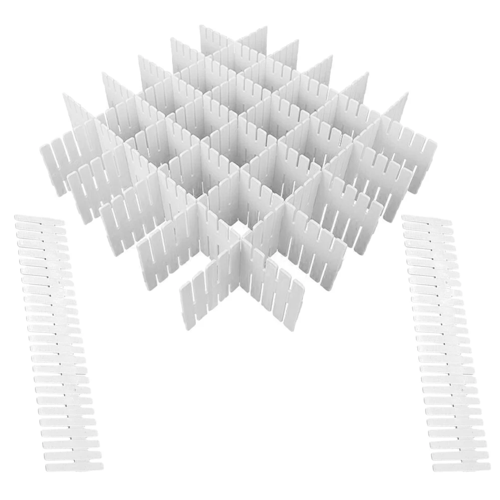 12 Pcs White 45x7cm Adjustable Drawer Dividers DIY Sub grid ganizer Multipurpose Vanity Dresser Household PP Material Storage
12 Pcs White 45x7cm Adjustable Drawer Dividers DIY Sub grid ganizer Multipurpose Vanity Dresser Household PP Material Storage