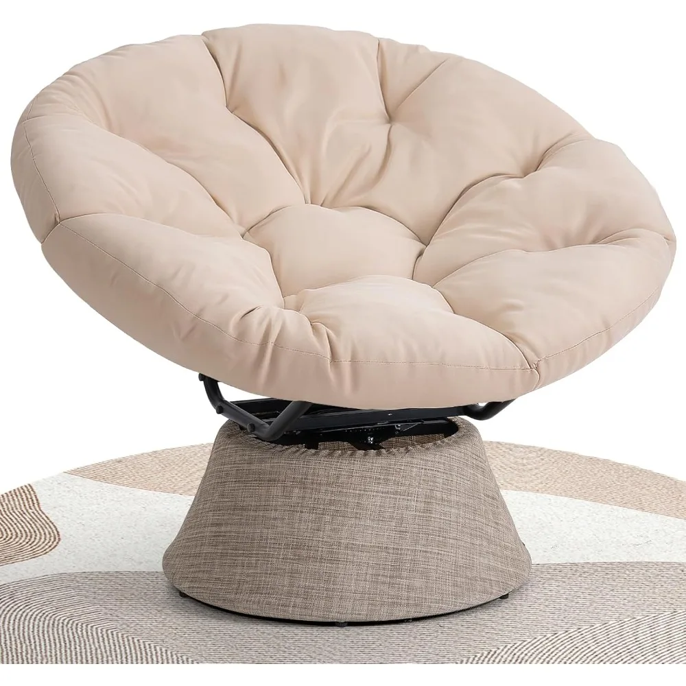 Ergonomic Papasan Chair with Soft Thick Cushion and Sturdy Steel Frame, 360 Degree Swivel Chair for Living Room, Bedroom, Re
Ergonomic Papasan Chair with Soft Thick Cushion and Sturdy Steel Frame, 360 Degree Swivel Chair for Living Room, Bedroom, Re