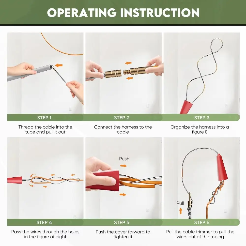 Guide Spring Cable Pulling Aid Anti-Corrosion Data Cabling Fish Tape Reel Retractable Design Durable Pull Wire Retracting
Guide Spring Cable Pulling Aid Anti-Corrosion Data Cabling Fish Tape Reel Retractable Design Durable Pull Wire Retracting