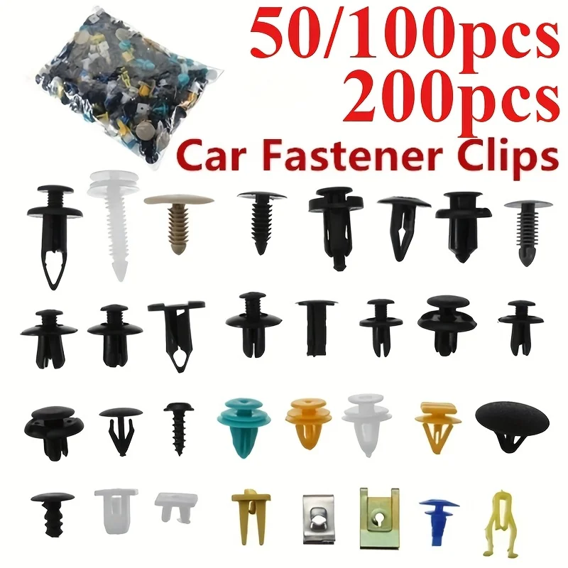 50/100/200pcs UniverPlastic Clips for Car Fender Bumper Door Car Interior Hole Lining Panel Retainer Push Clips
50/100/200pcs UniverPlastic Clips for Car Fender Bumper Door Car Interior Hole Lining Panel Retainer Push Clips