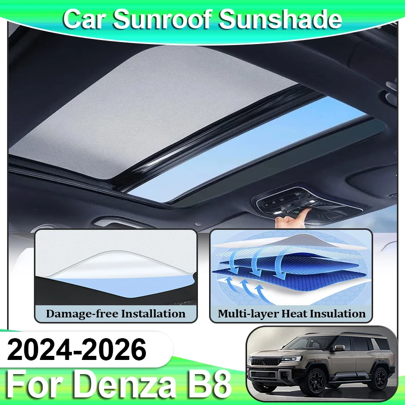 Sun Shade For Denza B8 Accessories Fangchengbao Bao 8 2024 2025 2026 Electrostatic Adsorption Skylight Part Protector Anti UV
Sun Shade For Denza B8 Accessories Fangchengbao Bao 8 2024 2025 2026 Electrostatic Adsorption Skylight Part Protector Anti UV