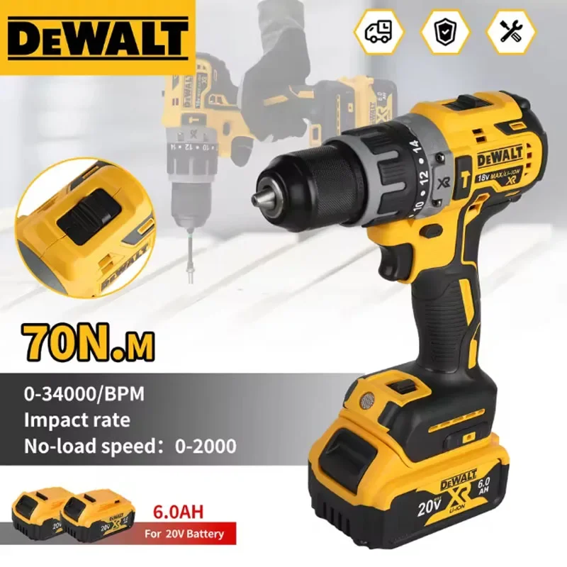 Аккумуляторная дрель-шуруповерт DEWALT DCD791 с бесщеточным двигателем, многофункциональная, 18В/20В, электроинструмент
Аккумуляторная дрель-шуруповерт DEWALT DCD791 с бесщеточным двигателем, многофункциональная, 18В/20В, электроинструмент