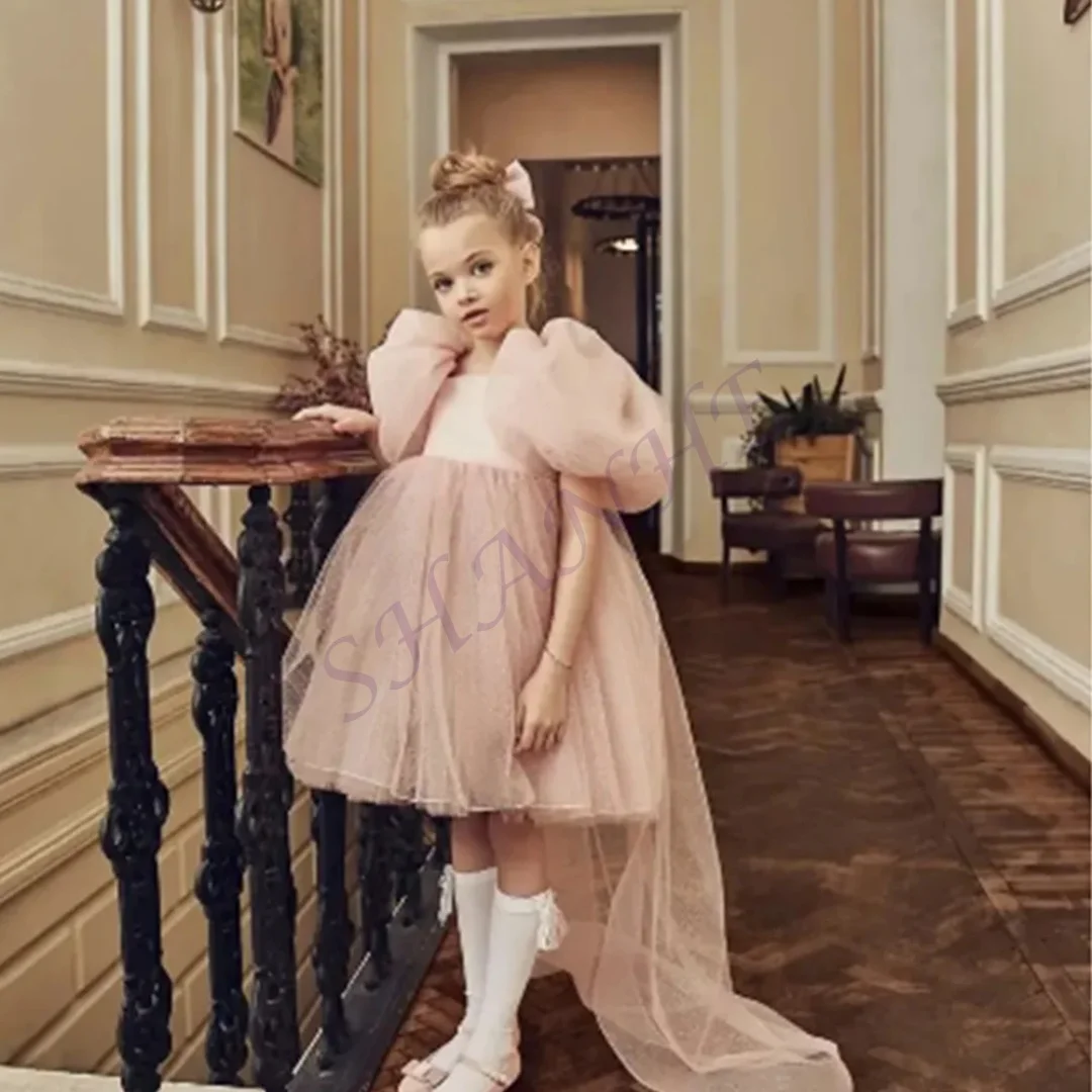 Customized Customized Dusty Pink Flower Girl Dresses For Wedding Tulle Shawl Short Sleeves Princess Formal Events First Communio
Customized Customized Dusty Pink Flower Girl Dresses For Wedding Tulle Shawl Short Sleeves Princess Formal Events First Communio