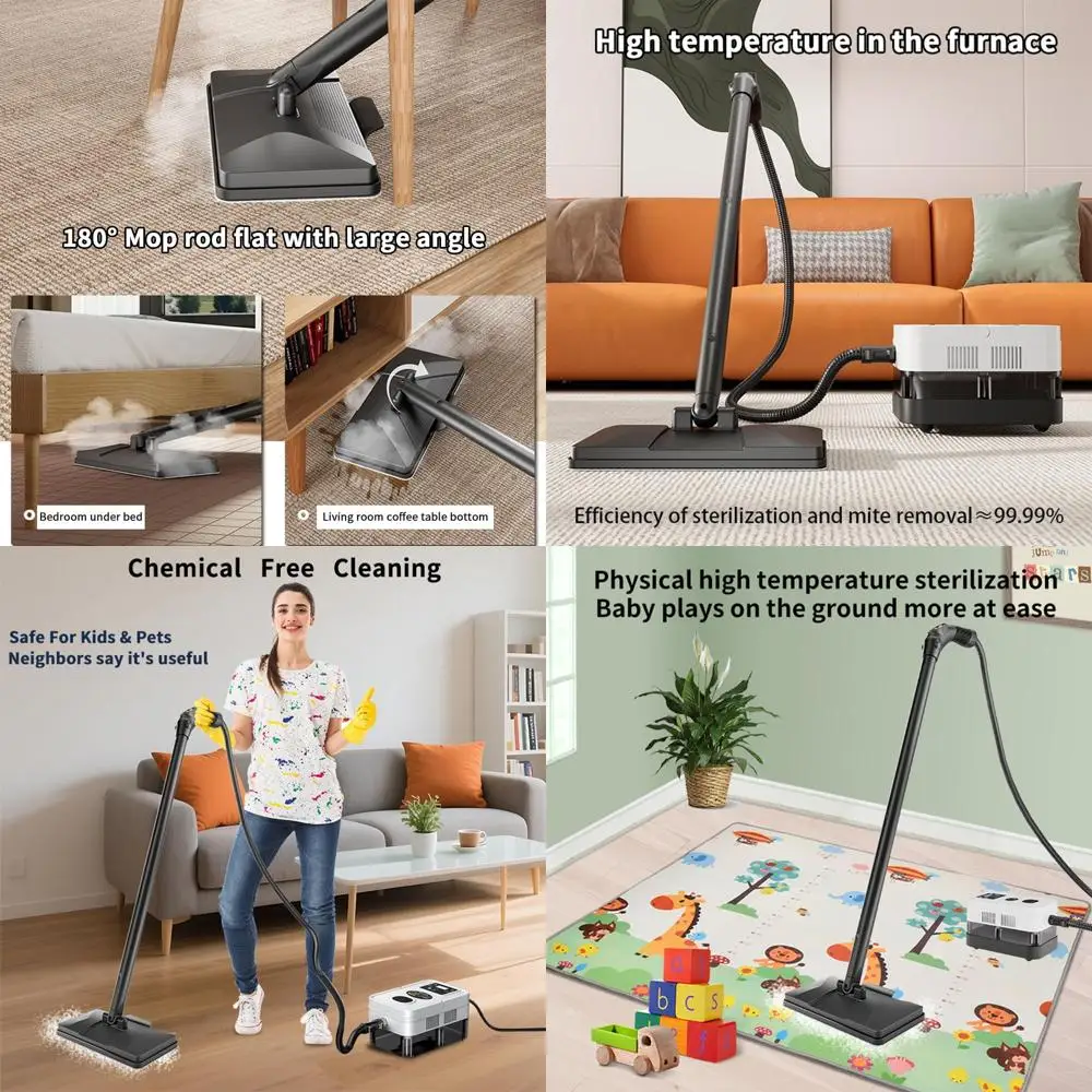 Мощный пароочиститель с 24 насадками, 5-метровым шнуром питания для уборки полов, плитки, кухни, швов и чистки автомобилей (белый)
Мощный пароочиститель с 24 насадками, 5-метровым шнуром питания для уборки полов, плитки, кухни, швов и чистки автомобилей (белый)