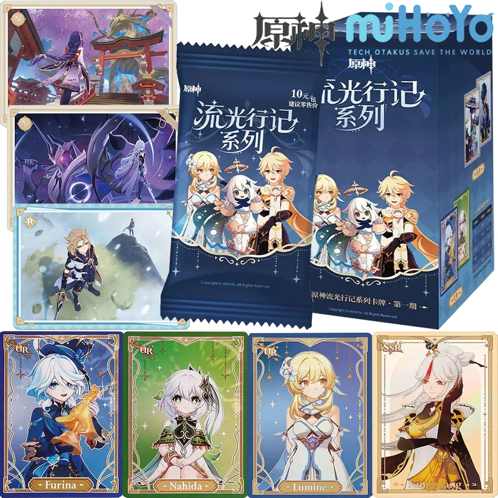 Genuine MiHoYo Genshin Impact Game Hobby Collection Cards Highly Popular Adventure Character Colorful Laser Cards Player Gifts
Genuine MiHoYo Genshin Impact Game Hobby Collection Cards Highly Popular Adventure Character Colorful Laser Cards Player Gifts
