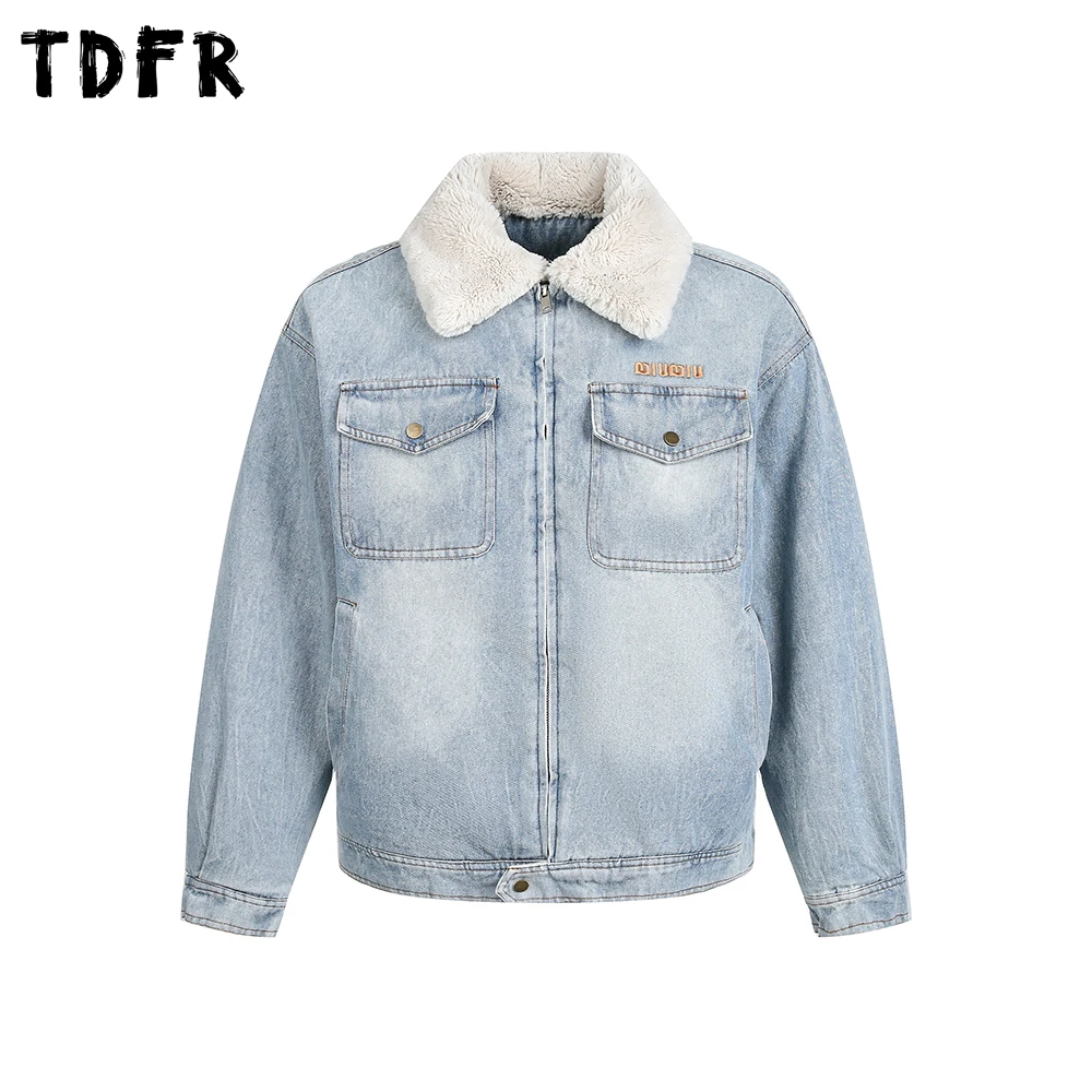 Pocket Denim Padded Jacket Mens Winter Retro High Street Washed Distressed Spliced Lapel Thick Outerwear Man
Pocket Denim Padded Jacket Mens Winter Retro High Street Washed Distressed Spliced Lapel Thick Outerwear Man