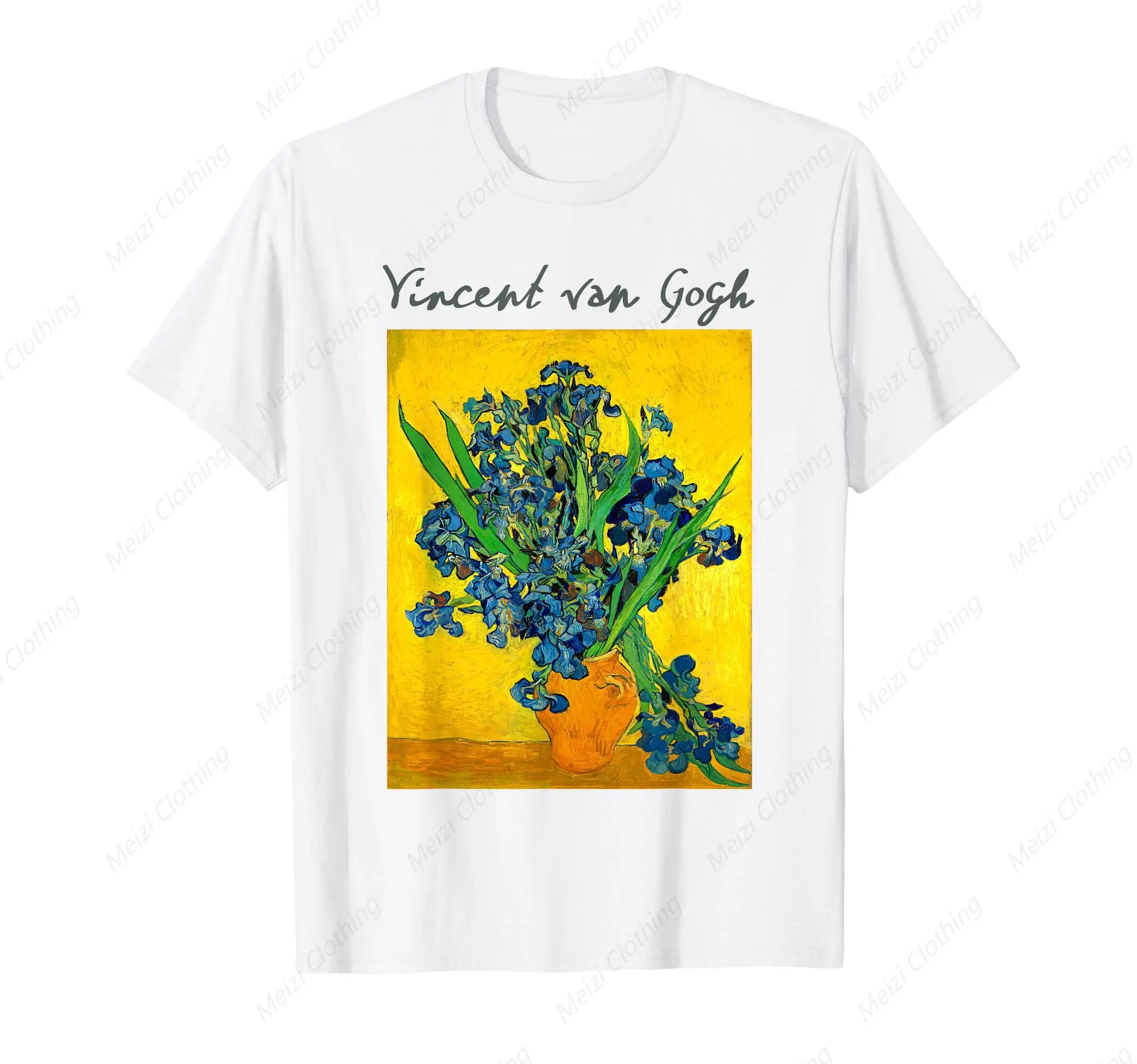 Famous Art Painting Artist Van Gogh Printed T-Shirt Fashionable Cool Loose Fitting Shirt Pure Cotton Breathable Clothing
Famous Art Painting Artist Van Gogh Printed T-Shirt Fashionable Cool Loose Fitting Shirt Pure Cotton Breathable Clothing