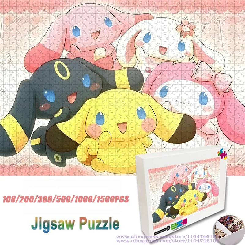 Sanrio Characters Puzzle Jigsaw Miniso Cartoon Anime Cinnamoroll My Melody 108/200/300/500/1000/1500Pcs Intelligence Puzzles 
Sanrio Characters Puzzle Jigsaw Miniso Cartoon Anime Cinnamoroll My Melody 108/200/300/500/1000/1500Pcs Intelligence Puzzles