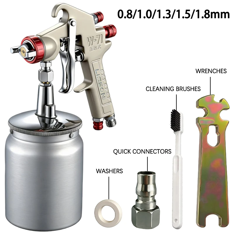 High Atomization Low Overspray HVLP Air Spray Gun, Professional Pneumatic Paint Sprayer for Car Painting, Furniture & Home Impro
High Atomization Low Overspray HVLP Air Spray Gun, Professional Pneumatic Paint Sprayer for Car Painting, Furniture & Home Impro