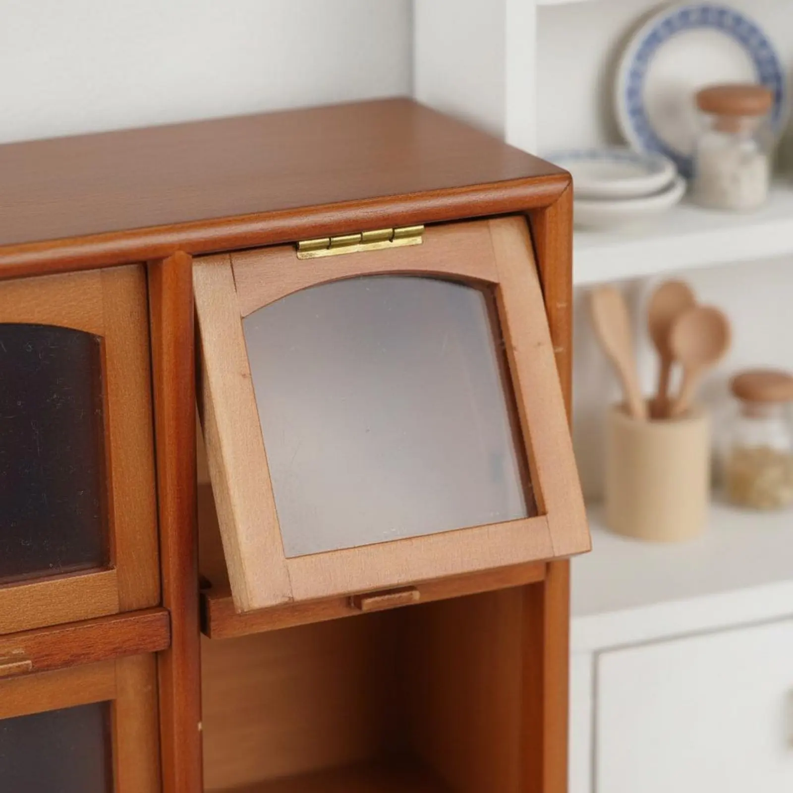 Wooden Dollhouse Storage Cabinet Realistic Design Miniature 4-Compartment Cabinet Toy Accessory for Hobbyists, Miniature Scene
Wooden Dollhouse Storage Cabinet Realistic Design Miniature 4-Compartment Cabinet Toy Accessory for Hobbyists, Miniature Scene