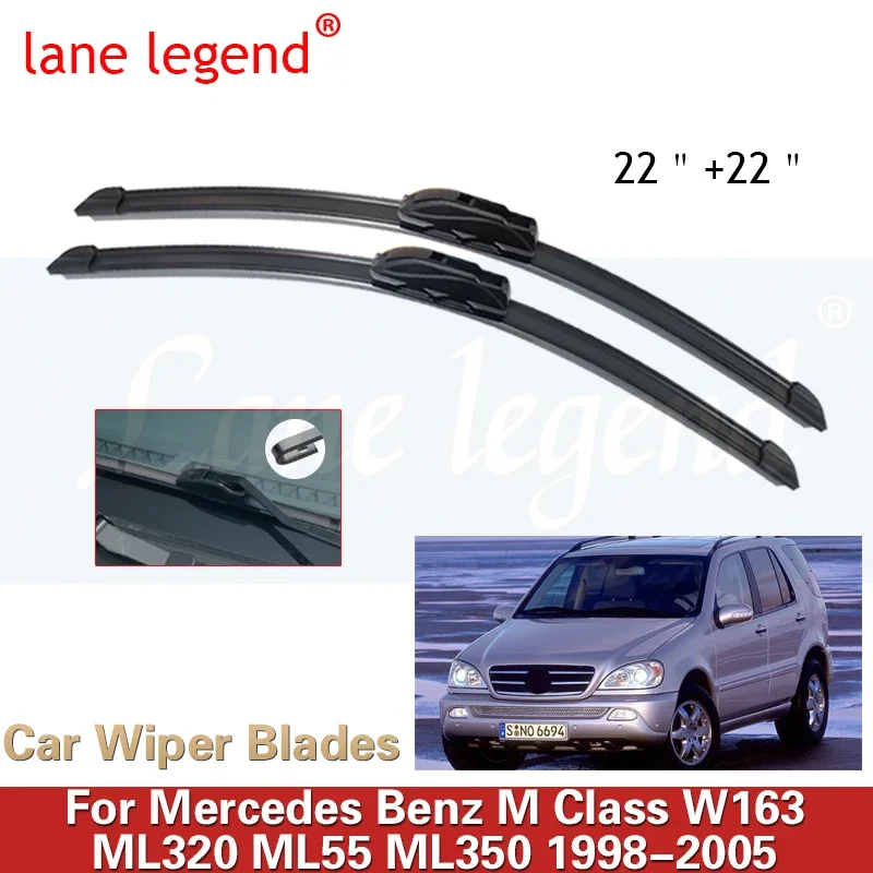 Автомобильные передние щетки стеклоочистителя для Mercedes Benz M Class W163 1998 1999 2000 ~ 2005 ML320 ML55 ML350, лобовое стекло, автомобильные аксессуары
Автомобильные передние щетки стеклоочистителя для Mercedes Benz M Class W163 1998 1999 2000 ~ 2005 ML320 ML55 ML350, лобовое стекло, автомобильные аксессуары