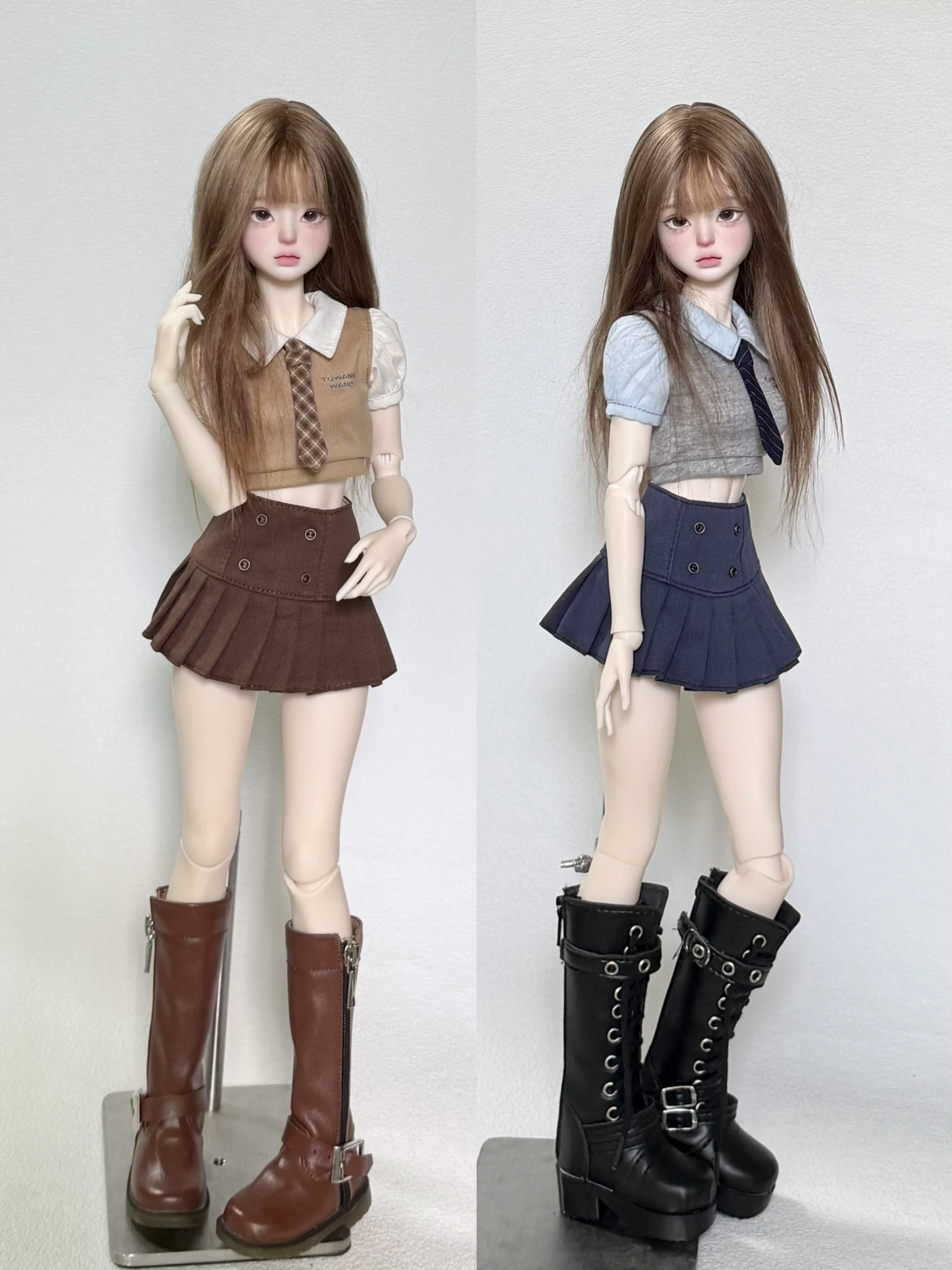 Одежда для кукол BJD (1/4 BJD) Детская одежда Униформа школьной формы Костюм Рубашка с галстуком Плиссированная юбка
Одежда для кукол BJD (1/4 BJD) Детская одежда Униформа школьной формы Костюм Рубашка с галстуком Плиссированная юбка