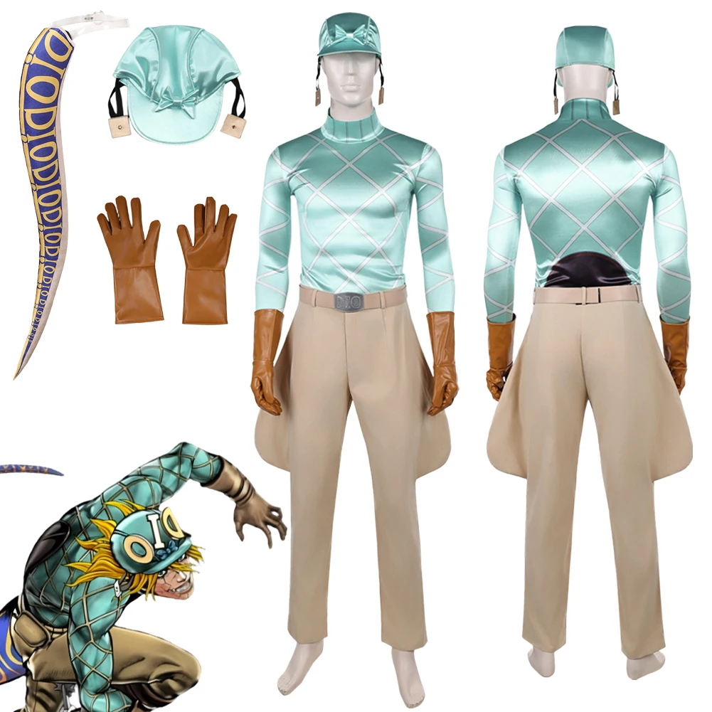 Anime Bizarre Adventure Steel Ball Run Diego Brando Cosplay Fantasy Clothing Tail Hat Men Costume Disguise Halloween Male Outfit
Anime Bizarre Adventure Steel Ball Run Diego Brando Cosplay Fantasy Clothing Tail Hat Men Costume Disguise Halloween Male Outfit