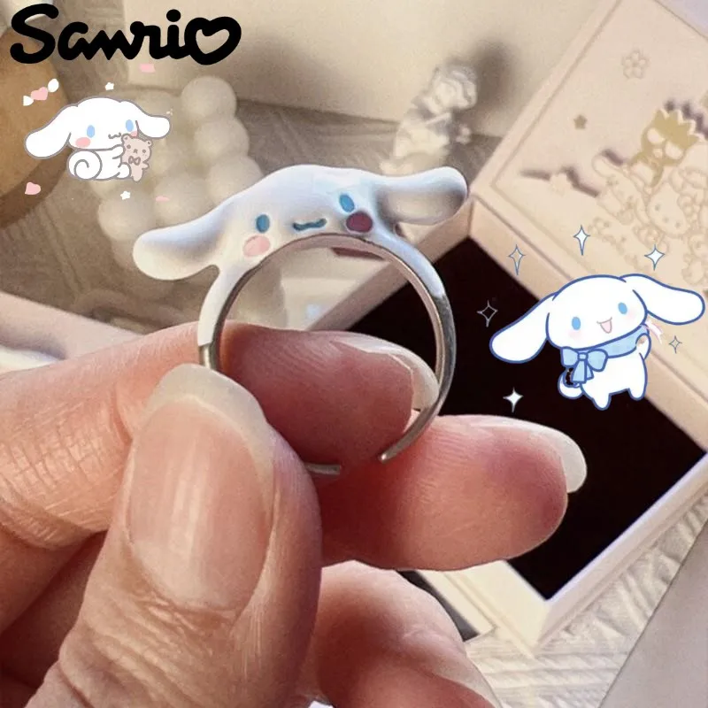 Cute Sanrio Cinnamoroll New Creative Cartoon Pattern for Men and Women Simple Fashion Exquisite Design Open Ring Holiday Gift
Cute Sanrio Cinnamoroll New Creative Cartoon Pattern for Men and Women Simple Fashion Exquisite Design Open Ring Holiday Gift