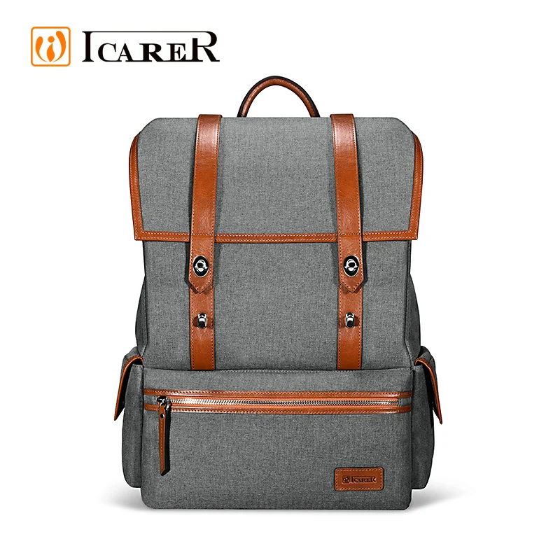 ICARER Leather and Fabric Durable Travel Backpack for Everyday Lightweight Fashion Mini Backpack Solid and Soft Waterproof Bag
ICARER Leather and Fabric Durable Travel Backpack for Everyday Lightweight Fashion Mini Backpack Solid and Soft Waterproof Bag