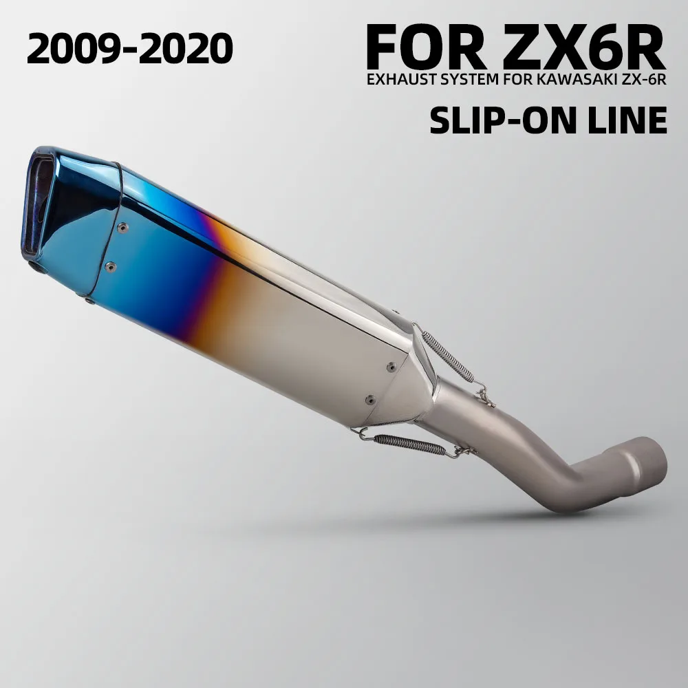 For Kawasaki ZX6R ZX-6R 2009-2020 ZX10R ZX-10R 2011-2020 Motorcycle Slip on Line Exhaust Middle Link Pipe Muffler with DB Killer
For Kawasaki ZX6R ZX-6R 2009-2020 ZX10R ZX-10R 2011-2020 Motorcycle Slip on Line Exhaust Middle Link Pipe Muffler with DB Killer