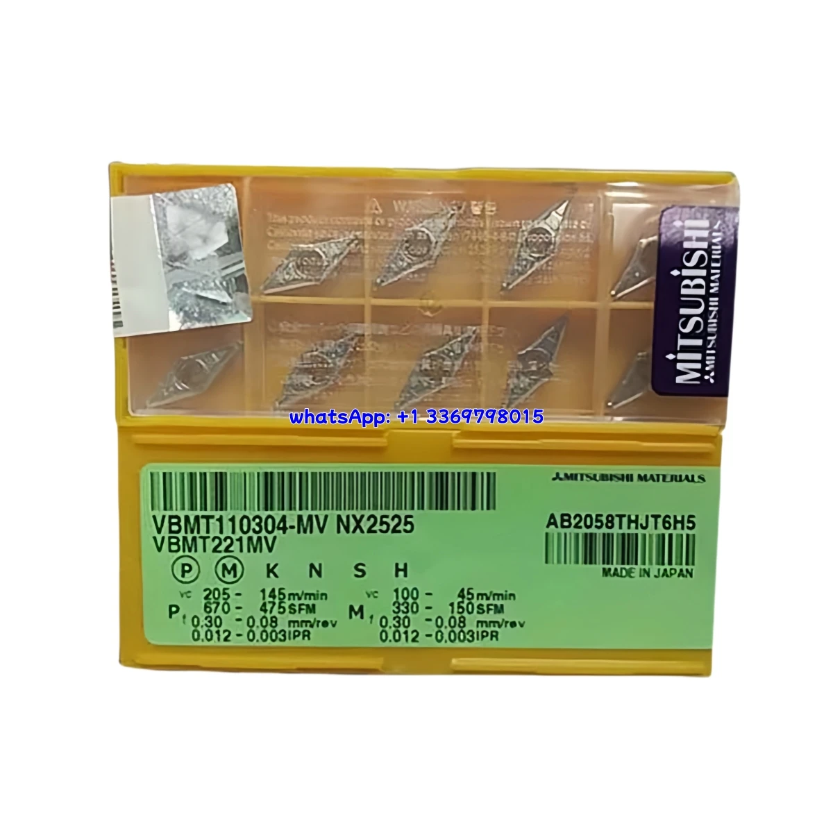 100% Original VBMT VBMT110302/04/08/160404/08 -FM/-MV NX2525/UE6020/US735/VP15TF Turning Insert
100% Original VBMT VBMT110302/04/08/160404/08 -FM/-MV NX2525/UE6020/US735/VP15TF Turning Insert