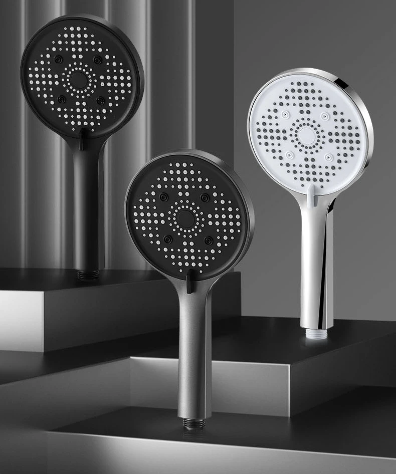 New 5 Modes Shower Head Big Panel Silver Black High Pressure Large Flow Showers Massage Handheld Showerhead Bathroom Accessories
New 5 Modes Shower Head Big Panel Silver Black High Pressure Large Flow Showers Massage Handheld Showerhead Bathroom Accessories