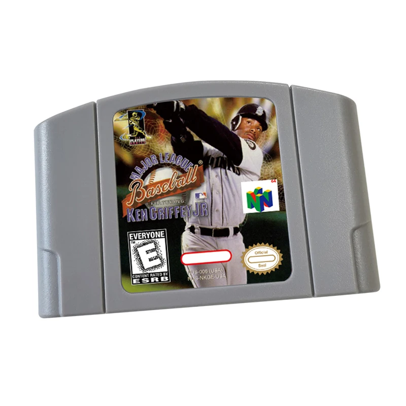 Major League Baseball Featuring Ken Griffey Jr 64 Bit Game Cartridge USA NTSC version For N64 Consoles
Major League Baseball Featuring Ken Griffey Jr 64 Bit Game Cartridge USA NTSC version For N64 Consoles