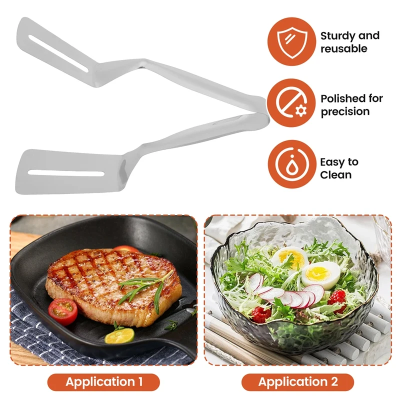 Shovel Clip Stainless Steel Double-Sided Shovel Clip, Stainless Steel Spatula Kitchen Tongs,Grill Clamp Flipping Spatula Clip
Shovel Clip Stainless Steel Double-Sided Shovel Clip, Stainless Steel Spatula Kitchen Tongs,Grill Clamp Flipping Spatula Clip