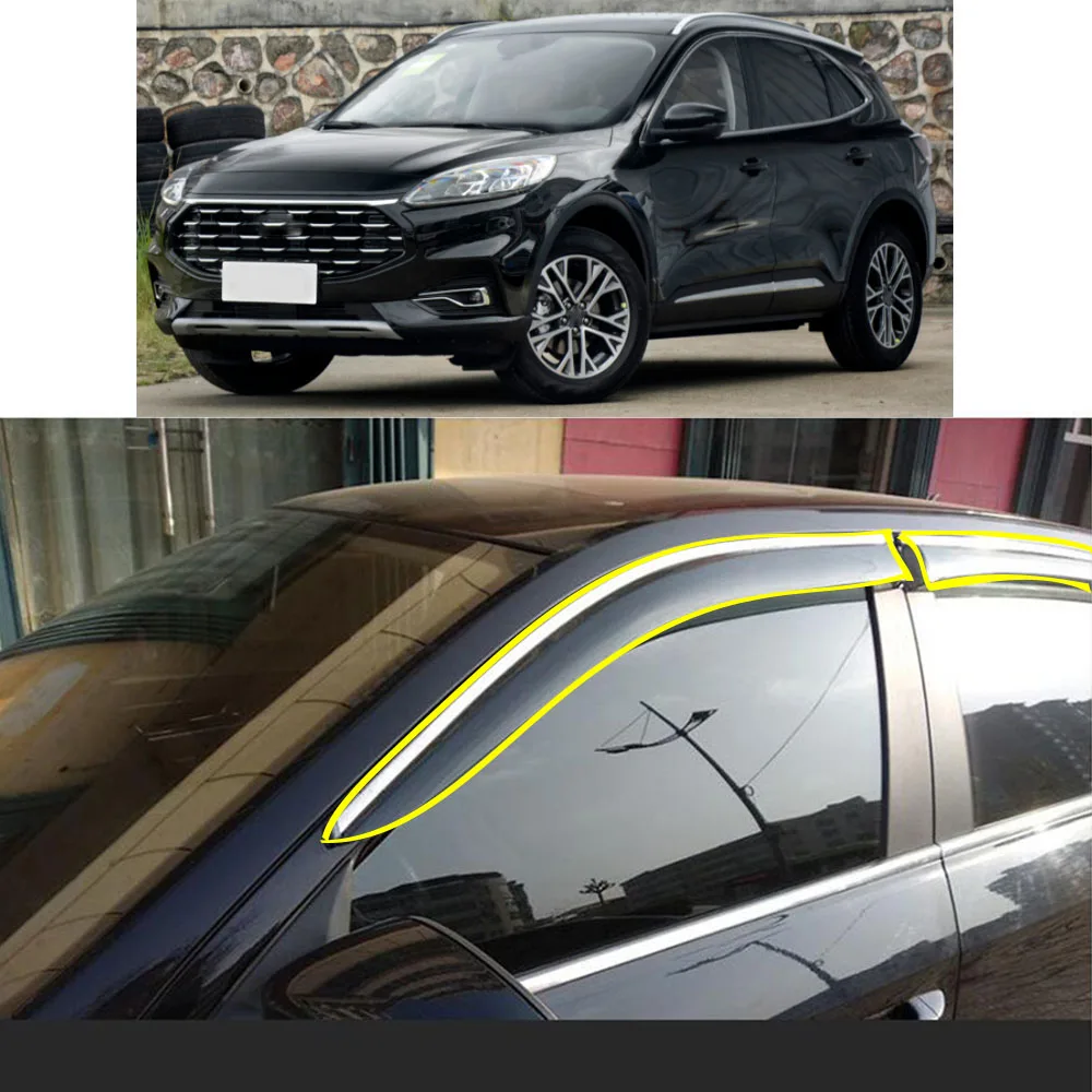 Car Body Styling Sticker Plastic Window Glass Wind Visor Rain/Sun Guard Vent Parts For Ford Kuga Escape 2020 2021 2022
Car Body Styling Sticker Plastic Window Glass Wind Visor Rain/Sun Guard Vent Parts For Ford Kuga Escape 2020 2021 2022