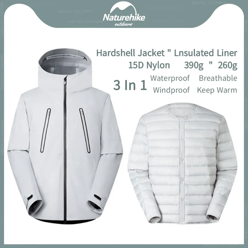Naturehike Hardshell Jacket Outdoor Waterproof Hooded Jacket Ultralight Goose Down Warm Coat Winter Hiking Profession Camping
Naturehike Hardshell Jacket Outdoor Waterproof Hooded Jacket Ultralight Goose Down Warm Coat Winter Hiking Profession Camping