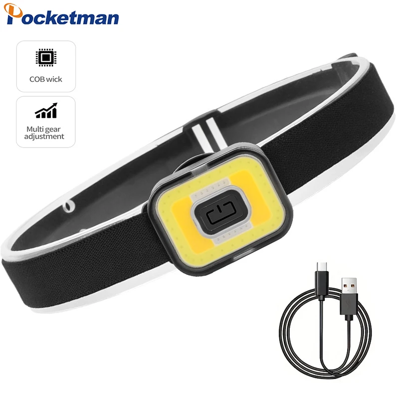 Super Bright COB LED Headlamp 4 Lightig Modes USB Rechargeable Headlight Outdoor Emergency Head Lamp Waterproof Head Flashlight
Super Bright COB LED Headlamp 4 Lightig Modes USB Rechargeable Headlight Outdoor Emergency Head Lamp Waterproof Head Flashlight