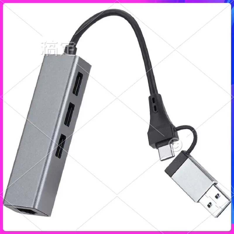 ATTT-1 Piece 1000Mbps 3 Port 3.0 HUB 2 In 1 Cable USB-C To RJ45 Driverless Network Card Aluminum
ATTT-1 Piece 1000Mbps 3 Port 3.0 HUB 2 In 1 Cable USB-C To RJ45 Driverless Network Card Aluminum