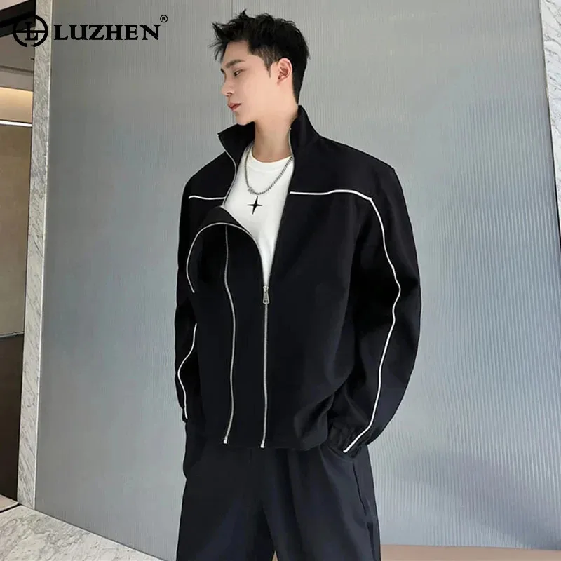 LUZHEN 2024 Stylish Color Contrast Line Outerwear Sweatshirt Men Original Design Casual Jacket Trendy Double Zipper Coat LZ2904
LUZHEN 2024 Stylish Color Contrast Line Outerwear Sweatshirt Men Original Design Casual Jacket Trendy Double Zipper Coat LZ2904
