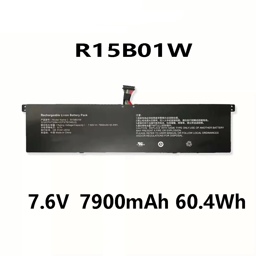 R15B01W 7,6 В 7900 мАч 60,4 Втч аккумулятор для ноутбука Xiaomi Mi Air 15,6 дюйма Pro GTX I5 I7
R15B01W 7,6 В 7900 мАч 60,4 Втч аккумулятор для ноутбука Xiaomi Mi Air 15,6 дюйма Pro GTX I5 I7