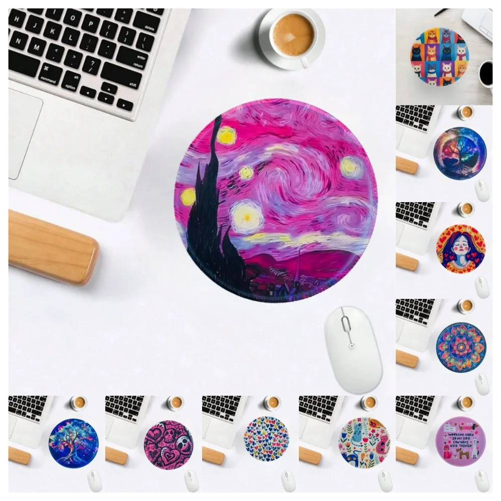 Круглый супер нескользящий коврик для игровой и офисной мыши — коврик для ноутбука
Круглый супер нескользящий коврик для игровой и офисной мыши — коврик для ноутбука