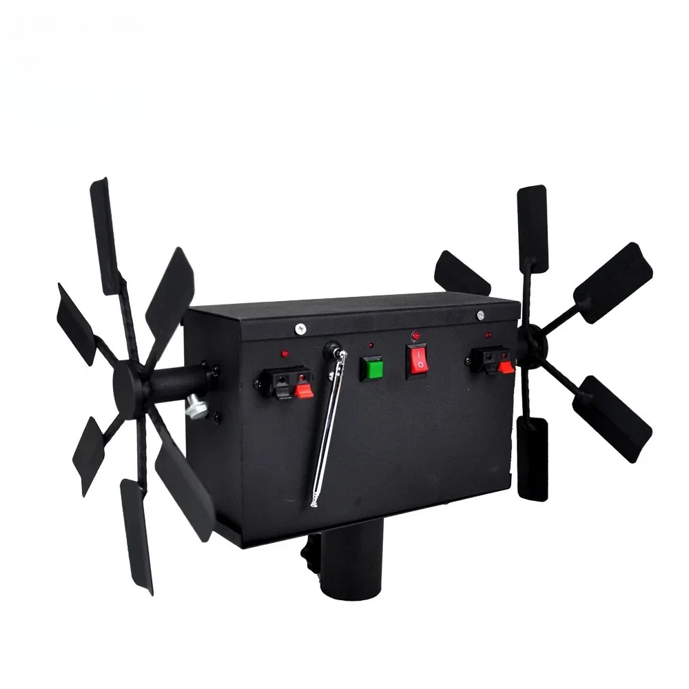 Double-arm windmill stage special effects machine, wireless electronic remote control, dual independent impellers No. 5 battery
Double-arm windmill stage special effects machine, wireless electronic remote control, dual independent impellers No. 5 battery