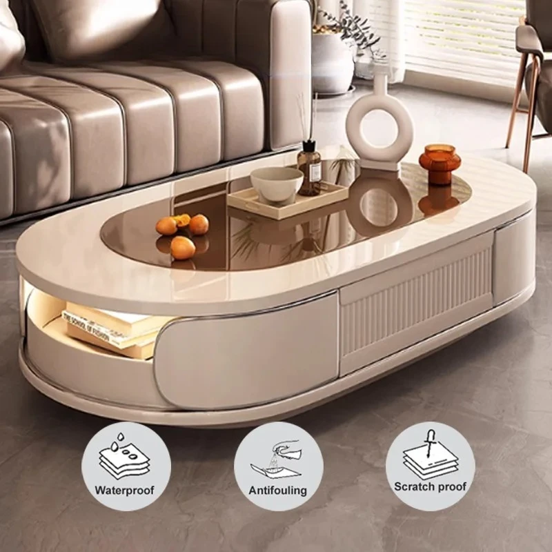 Creative living room home designer high-end small apartment tea table simple oval drawer
Creative living room home designer high-end small apartment tea table simple oval drawer