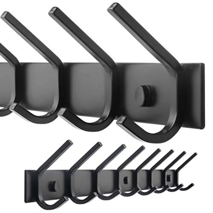 Coat Rack Wall Mounted, Coat for Hanging Coats, 24" Heavy Duty Metal Double Hook Rack Rail Coat Hanger Wall Mount for Clothes E
Coat Rack Wall Mounted, Coat for Hanging Coats, 24" Heavy Duty Metal Double Hook Rack Rail Coat Hanger Wall Mount for Clothes E