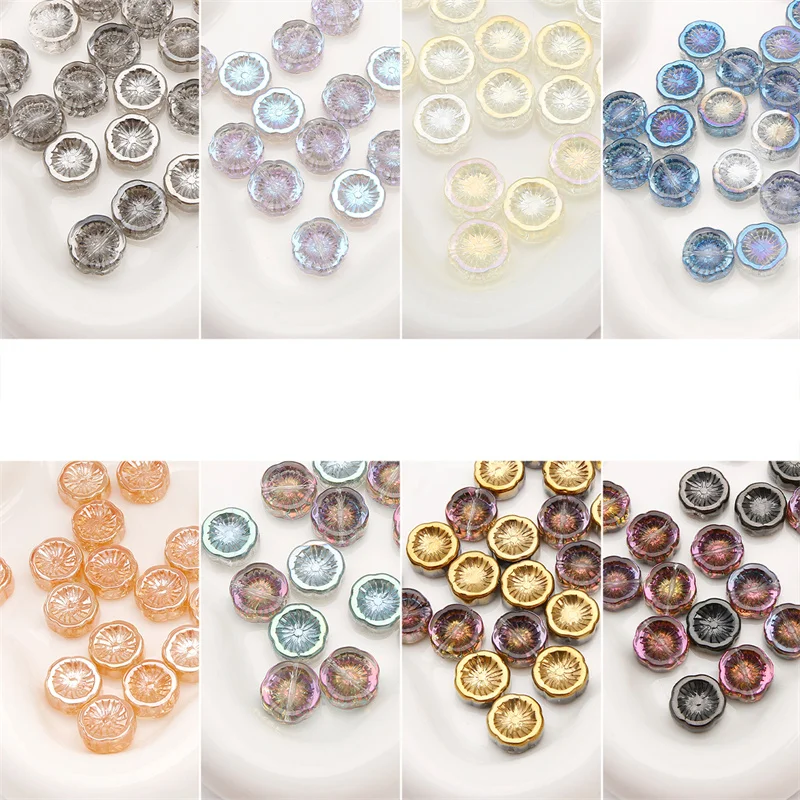 20Pcs Faceted Glass Beads Crystal Round Flower Loose Spacer Beads for Jewelry Bracelet Making Necklace DIY Crafts Accessories
20Pcs Faceted Glass Beads Crystal Round Flower Loose Spacer Beads for Jewelry Bracelet Making Necklace DIY Crafts Accessories