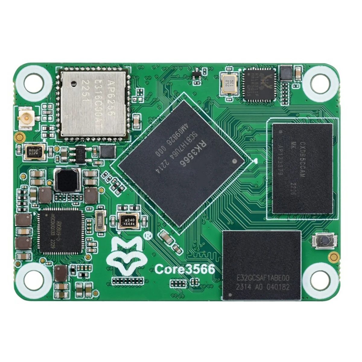 ABNC-Core3566 Module, Rockchip RK3566 Quad-Core Processor, Compatible with for Raspberry Pi CM4,2GB+ 32GB Emmc with Wifi
ABNC-Core3566 Module, Rockchip RK3566 Quad-Core Processor, Compatible with for Raspberry Pi CM4,2GB+ 32GB Emmc with Wifi