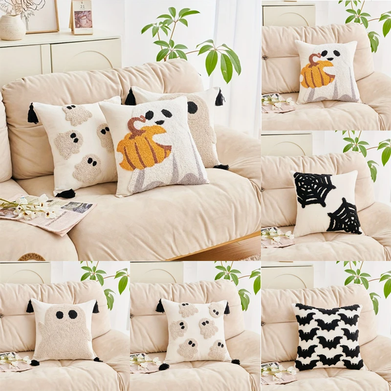 1PC 45x45cm Halloween Ghost Pumpkin Cushion Cover for Living Room Sofa Embroidered Pillow Cover Festival Decoration
1PC 45x45cm Halloween Ghost Pumpkin Cushion Cover for Living Room Sofa Embroidered Pillow Cover Festival Decoration