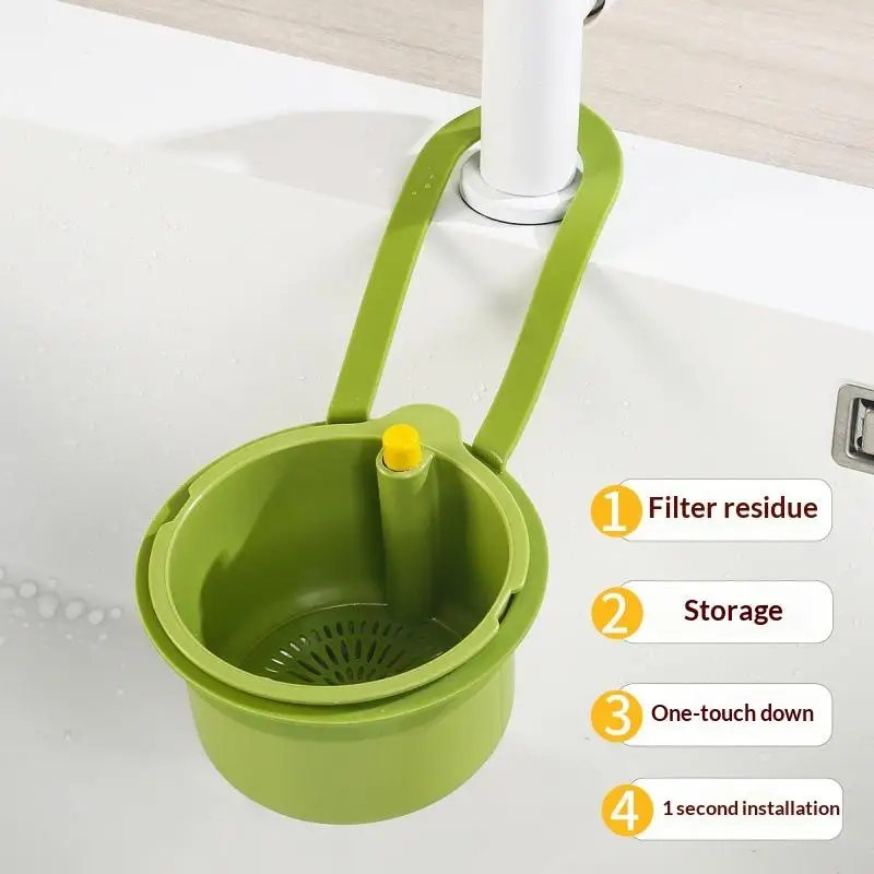 Sink Drain Basket Faucet Hanging Filter Bag Adjustable Basket Sink Sponge Rack Kitchen Waste Collector
Sink Drain Basket Faucet Hanging Filter Bag Adjustable Basket Sink Sponge Rack Kitchen Waste Collector