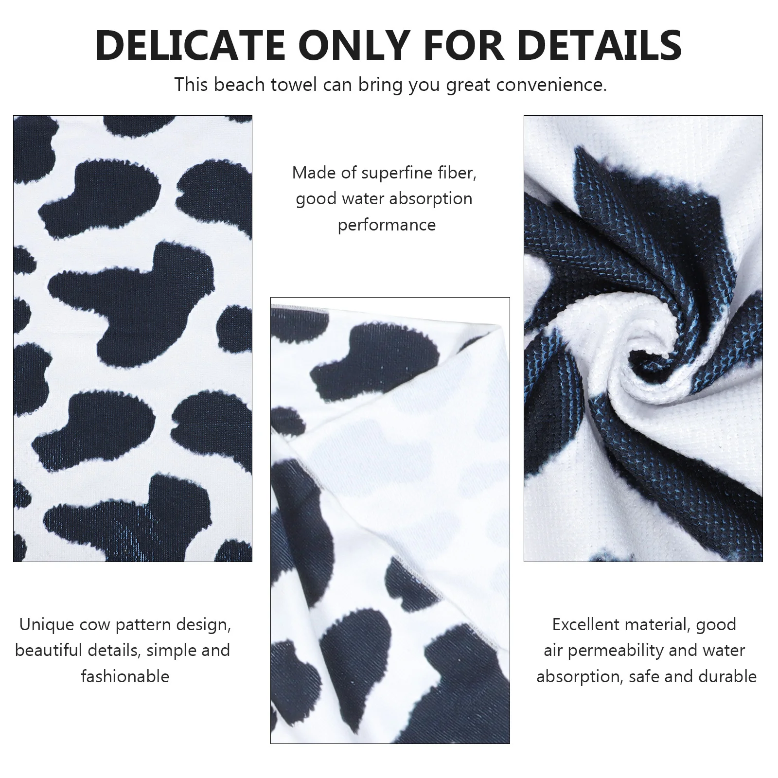 Square Microfiber Beach Towel Cow Print Large Oversized Quick Dry Comfortable Towel for Swimming Bath and Beach Days
Square Microfiber Beach Towel Cow Print Large Oversized Quick Dry Comfortable Towel for Swimming Bath and Beach Days