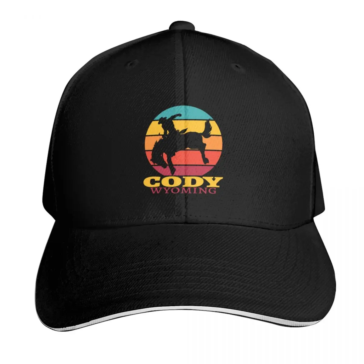 Retro Rodeo Cody Wyoming Bucking Horse Vintage Retro Style Baseball Cap Sunhat Sunscreen Golf Hat Girl'S Hats Men's
Retro Rodeo Cody Wyoming Bucking Horse Vintage Retro Style Baseball Cap Sunhat Sunscreen Golf Hat Girl'S Hats Men's