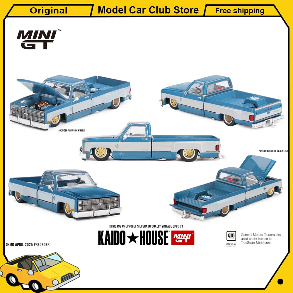MINIGT Kaido House 1:64 #192 Chevrolet Silverado Pickup Truck Blue KHMG192-CH Alloy Car Model Miniature Diecast Collection Toys
MINIGT Kaido House 1:64 #192 Chevrolet Silverado Pickup Truck Blue KHMG192-CH Alloy Car Model Miniature Diecast Collection Toys