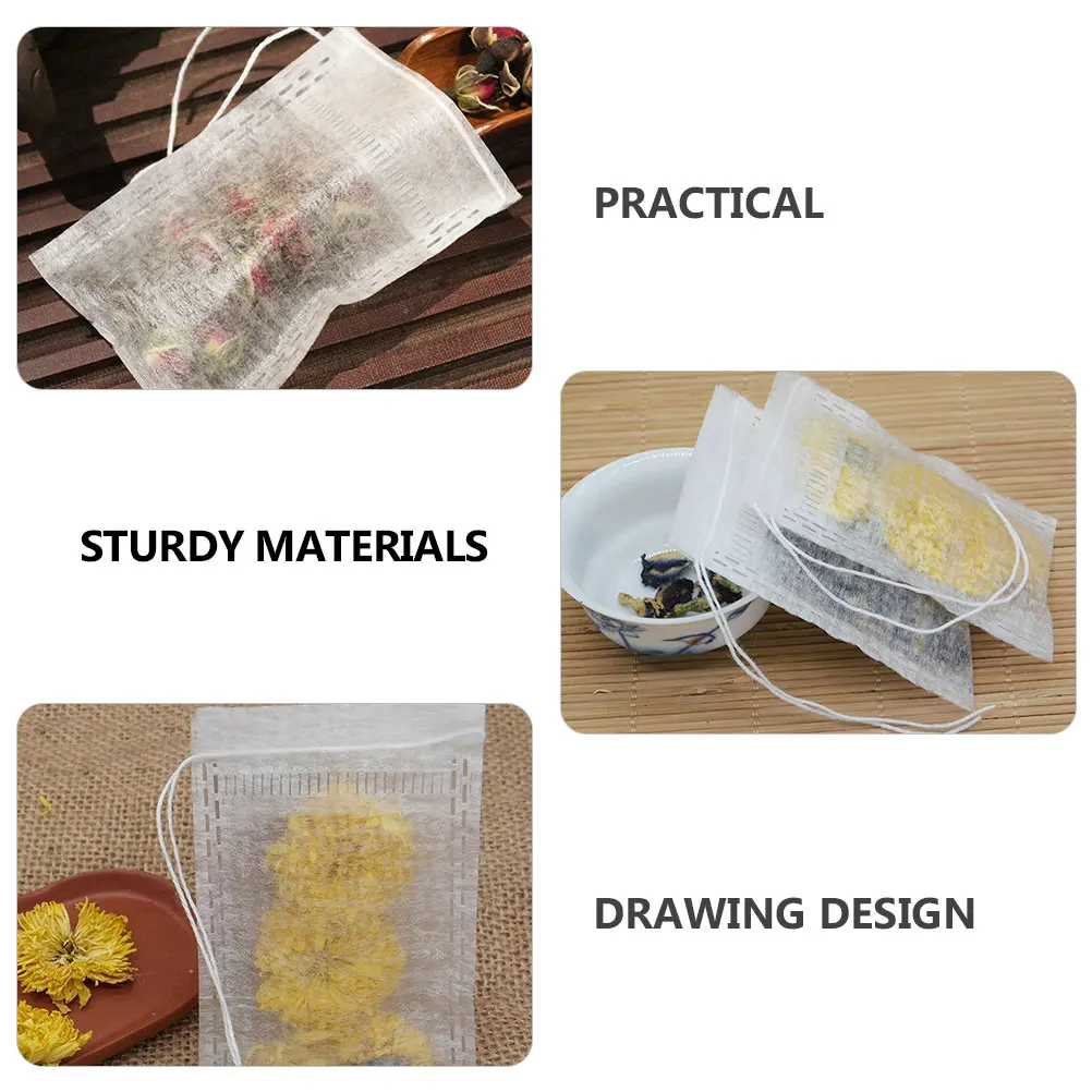 100 Pcs Bag Filter Bags Fiber Drawstring Loose Leaf Herbal Corn Empty Tea Infusers Bags Disposable Tea Sachet
100 Pcs Bag Filter Bags Fiber Drawstring Loose Leaf Herbal Corn Empty Tea Infusers Bags Disposable Tea Sachet