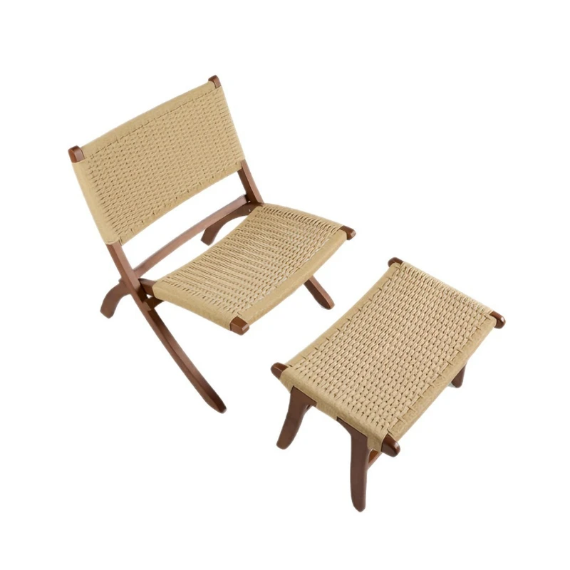 Italian minimalist solid wood rattan single sofa recliner, Japanese backrest ins bed and breakfast balcony rope folding chair
Italian minimalist solid wood rattan single sofa recliner, Japanese backrest ins bed and breakfast balcony rope folding chair