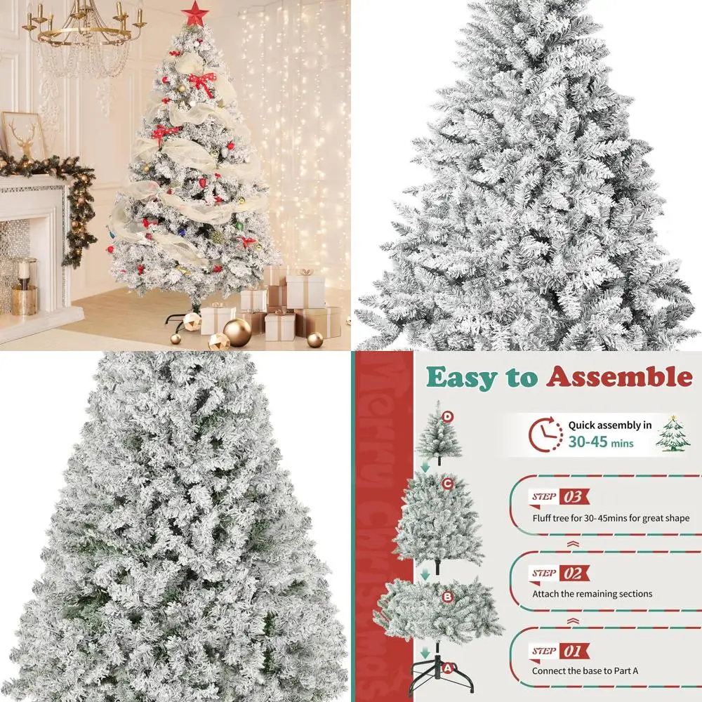 Искусственная рождественская елка из шарнирной сосны, 7 футов премиум-класса для улицы/в помещении с металлической подставкой
Искусственная рождественская елка из шарнирной сосны, 7 футов премиум-класса для улицы/в помещении с металлической подставкой