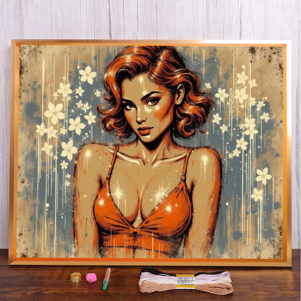 Portrait Girl Pre-Printed 11CT Cross Stitch DIY Embroidery Kit DMC Threads Needlework Painting Hobby Craft Gift Floss Different
Portrait Girl Pre-Printed 11CT Cross Stitch DIY Embroidery Kit DMC Threads Needlework Painting Hobby Craft Gift Floss Different