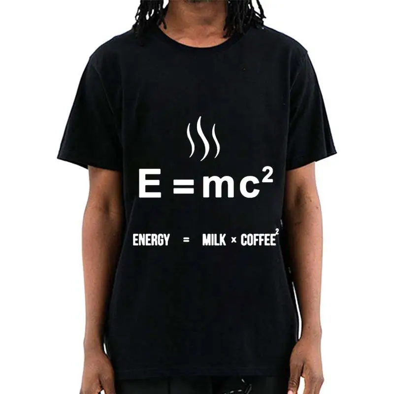 Men's T-shirt High Quality 100% cotton Funny ENERGY=MILK X COFFEE printing casual cool loose o-neck t-shirt male tops
Men's T-shirt High Quality 100% cotton Funny ENERGY=MILK X COFFEE printing casual cool loose o-neck t-shirt male tops