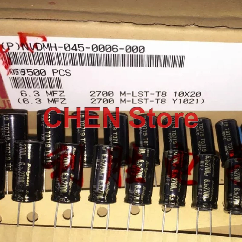 20PCS/lot original Rubycon MFZ 2700UF 6.3V 10X20mm 105C electrolytic capacitor 6.3V2700UF Free Shipping
20PCS/lot original Rubycon MFZ 2700UF 6.3V 10X20mm 105C electrolytic capacitor 6.3V2700UF Free Shipping